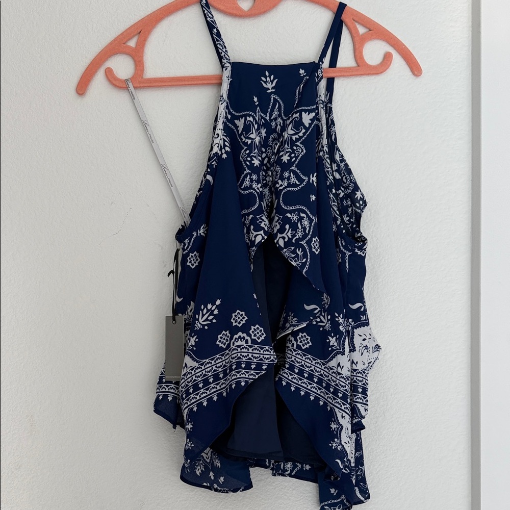 Lovers + Friends Navy Sleeveless Top - Picture 5 of 6